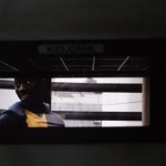 l'écran vu de la cabine de projection