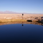 l'Ojar de sal : un cratère rempli d'eau