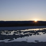 la nuit tombe sur la lagune