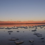 le coucher de soleil en rose