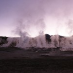un champ de geysers