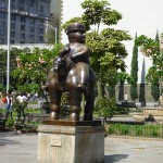 Sur la Plaza Botero, quelques-unes de ses scultptures